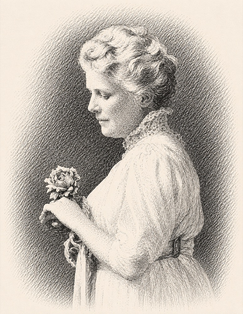 Illustration of Florence Drake on the Olive & May Wall of Women