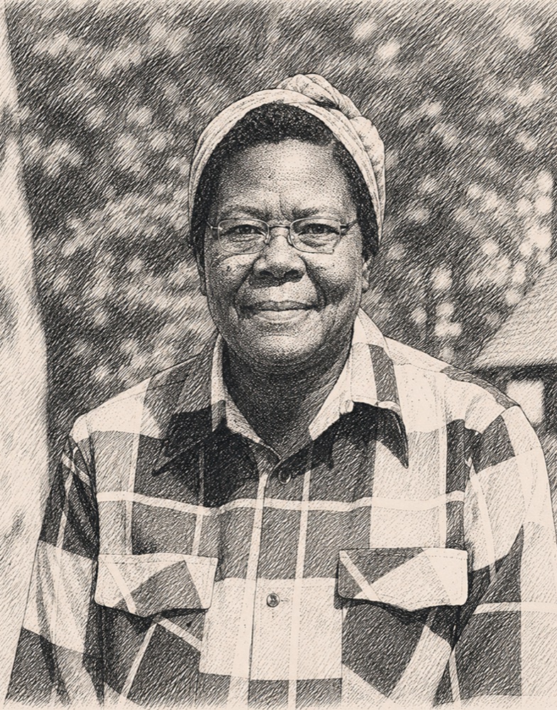 Illustration of Ophelia Phelps on the Olive & May Wall of Women
