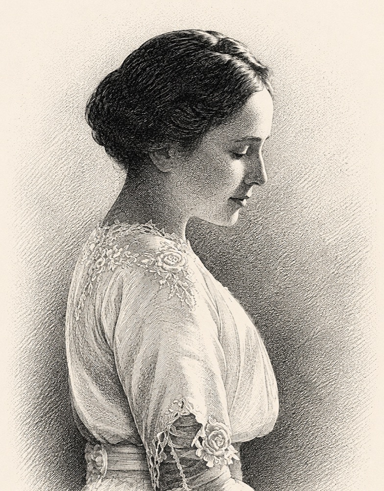 Illustration of Ruth Reid on the Olive & May Wall of Women
